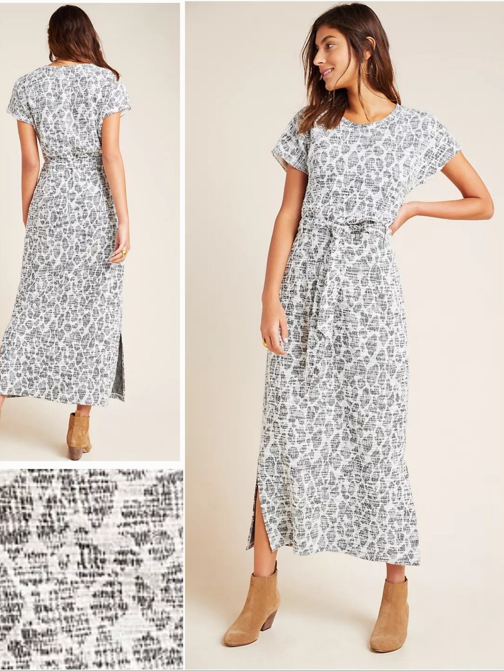 👠 Dolan Left Coast Taleen Textured Midi Dress